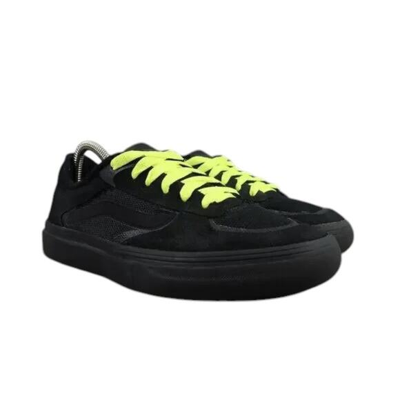 Vans Shoes Mens 6.5 Sneakers Rowley Pro Skate Black Leather Wafflecup Ultracush - Picture 16 of 16